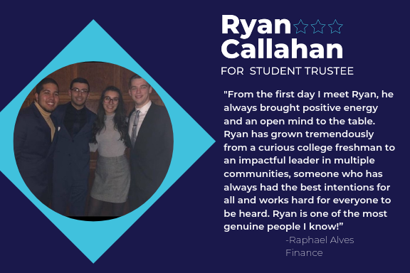 RyanCforTrustee's tweet photo. Excited to have the endorsements of Raphael Alves, Mary Joens (VP of @MockTrialUML), @AndrewJSciascia, and former UMass Lowell Student Trustee @GeoffPhilroy!! #RyanforTrustee https://t.co/3Uiwy9dLvT