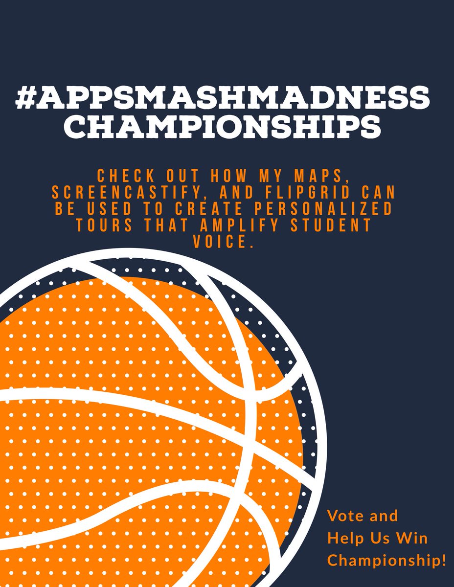 htrude07's tweet photo. 🏆 VOTING ENDS @ 3PM EST TODAY🏆
Make @Screencastify @googlemaps and @Flipgrid the #AppSmash Champion!!!
https://t.co/YiGPsynEDe
#FlipgridFever #tlap #DitchBook #SCOLT19 #langchat @trev_mackenzie @HollyClarkEdu @TanyaAvrith @FLAVAWeb @jmattmiller #SWCOLT19 @rbathursthunt https://t.co/lhi5UUAV1R