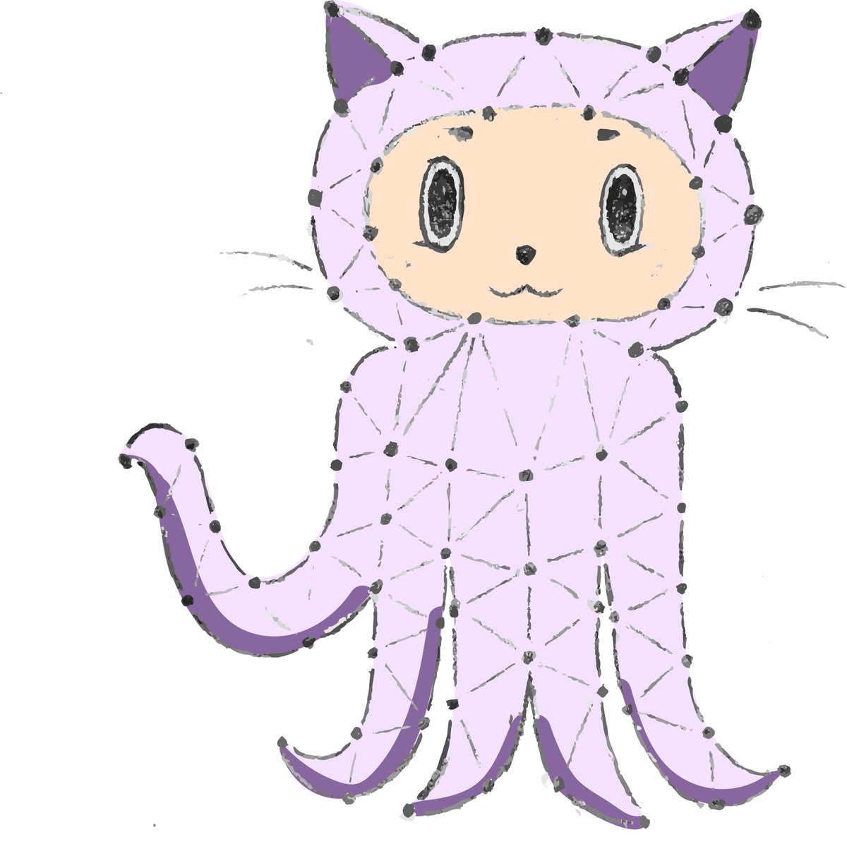 eweWolfie's tweet photo. My Octocat made from decentralised nodes @HackKosice #MyOctocat #KosiceHack @GitHubEducation https://t.co/yz5Oom6Eil