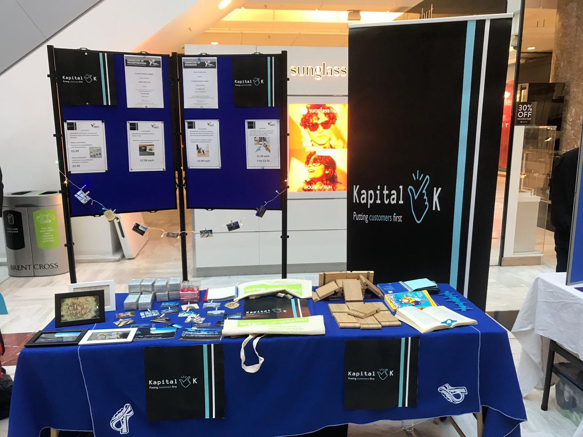 KelmscottSchool's tweet photo. Kelmscott’s Young Enterprise students at Brent Cross Shopping Centre Trade Fair today #KapitalK #YECompany https://t.co/qFgk9GD4sZ