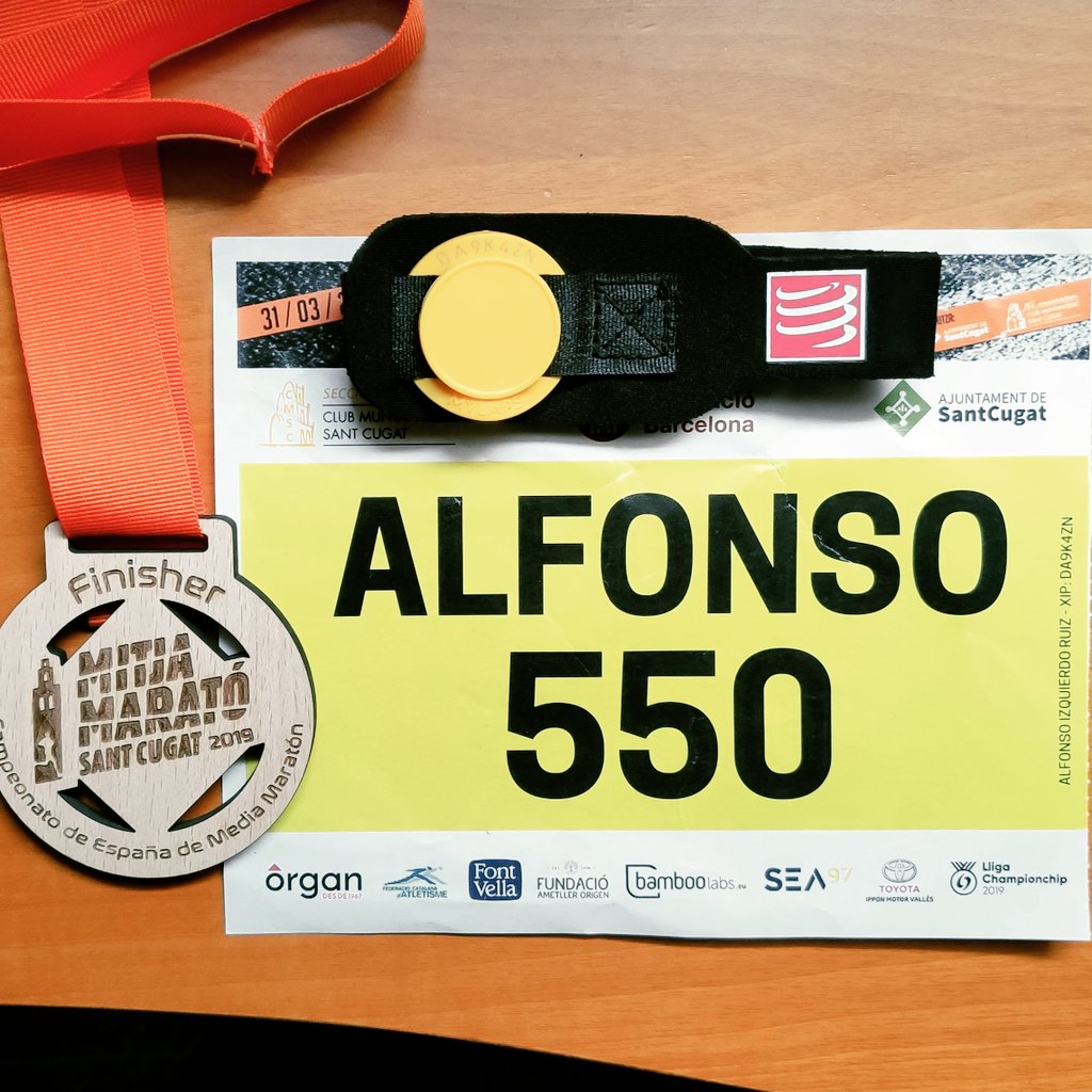 Mi segunda #mediamaratón a, la saca #mitjasantcugat2019 <a href="/MitjaMaratoSTC/">Mitja Sant Cugat</a>