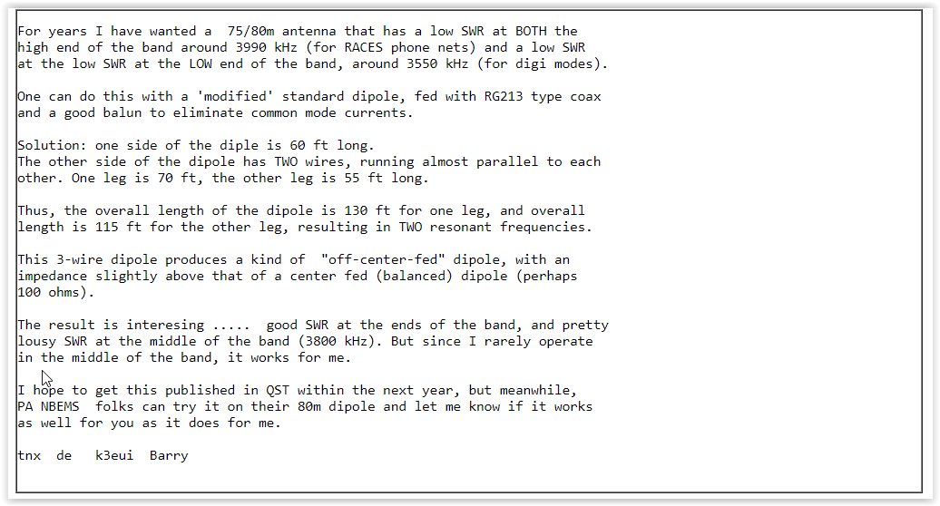 F4ECA's tweet photo. @SWRadiogram @F4EED #NBEMS 3583kHz #FLMSG https://t.co/1ZGtJAjGxb