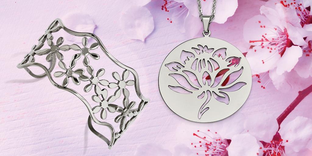 QualityGoldInc's tweet photo. #SundayStyle - Blooming with style and color: Floral themed jewelry is the perfect way to freshen spring and summer wardrobes. Stock your cases today! > https://t.co/fPhDnGbFhX #ThinkSpring #SpringFashion #lowerPower #FloralStyle https://t.co/g6iTkI9g5O