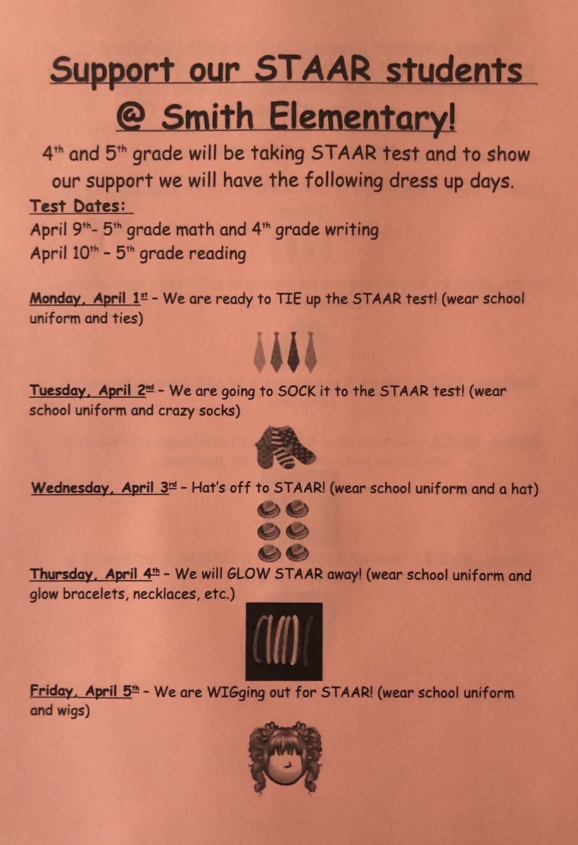 KariDierks's tweet photo. Don’t forget to support our STAAR students @smithacad ⭐️ ⭐️⭐️ #onevisiononedream #allinforourstudents https://t.co/aVA2YHbqG6