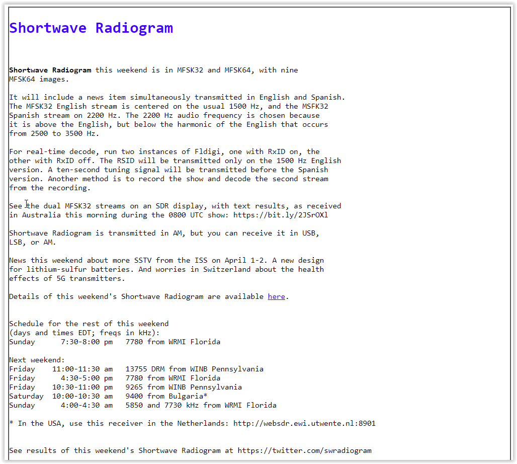 F4ECA's tweet photo. @SWRadiogram @F4EED #NBEMS 3583kHz #FLMSG https://t.co/Pd8UWhIEsX