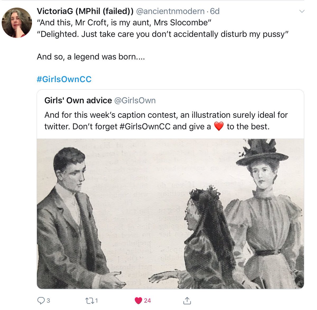 Girls' Own advice tweet media