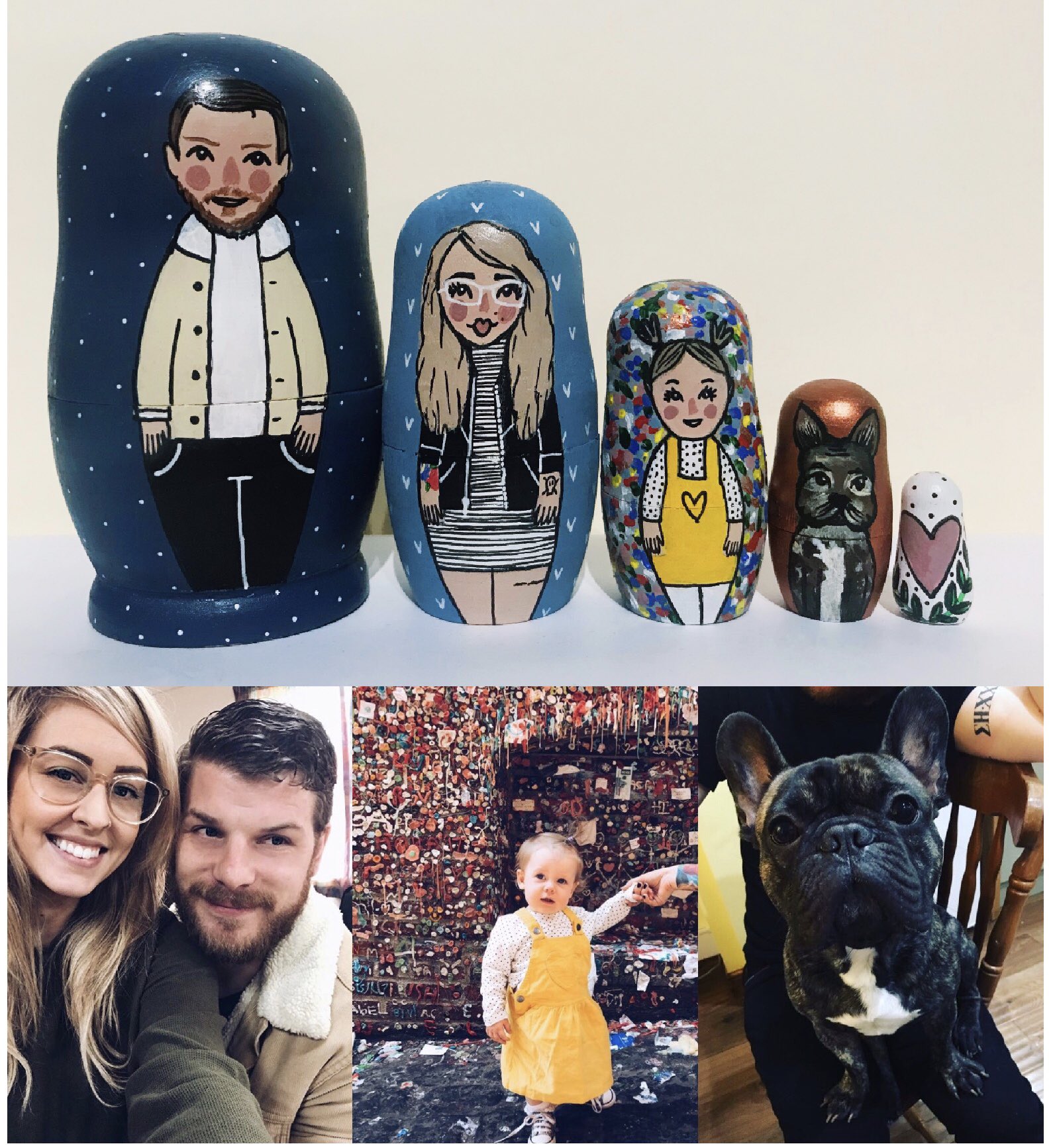 personalised nesting dolls