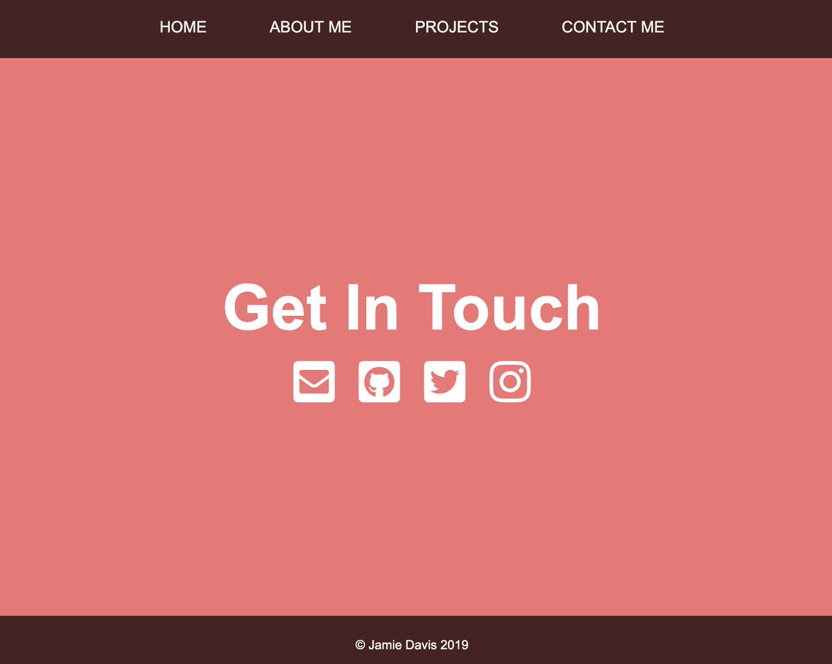 jd_codes's tweet photo. #100DaysOfCode Day 63 - Completed the contact me page on my portfolio, added media queries for mobile phones and tablets. https://t.co/Dy11YK3MpM
