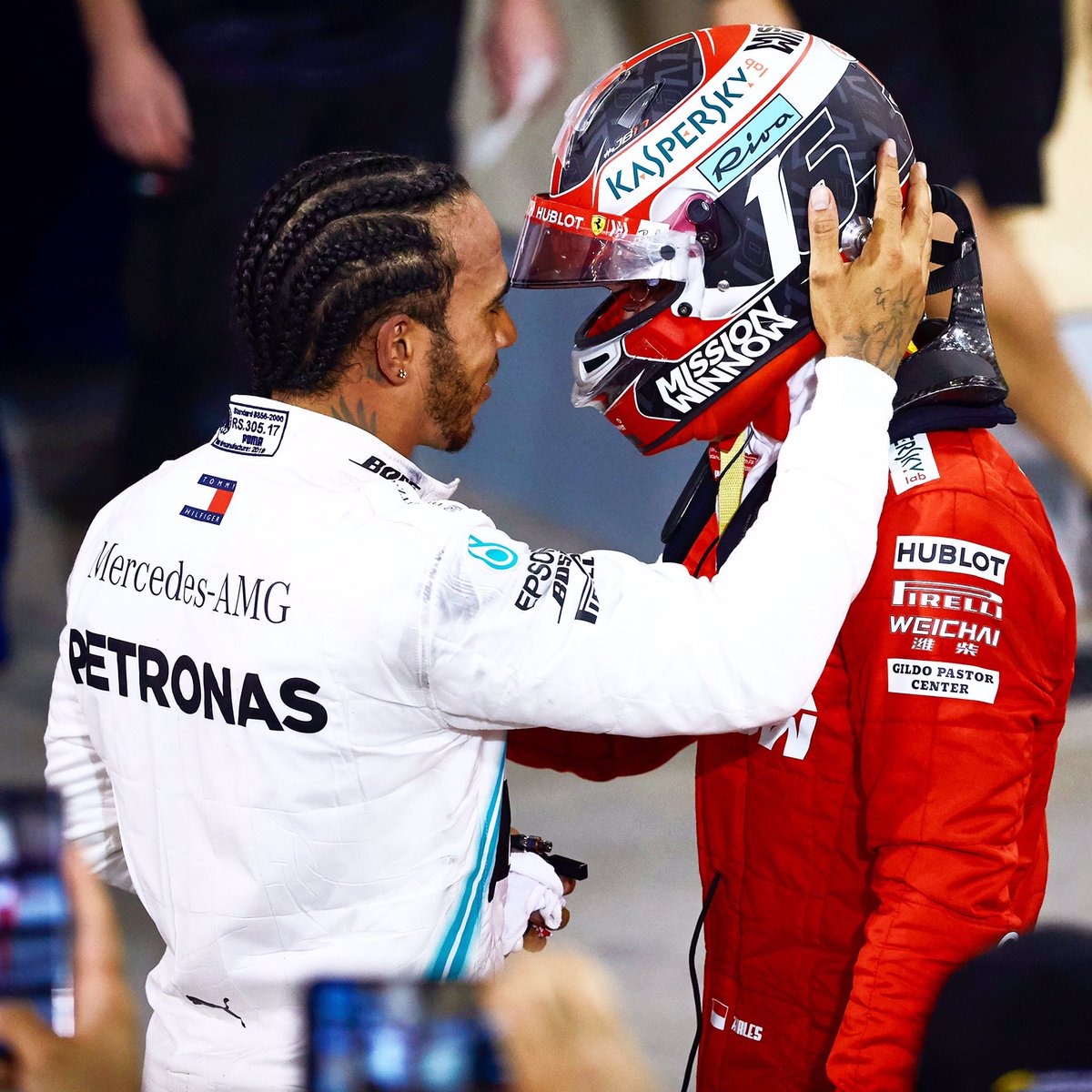 Mercedes-AMG PETRONAS F1 Team (@mercedesamgf1) on Twitter photo 💬 <a href="/LewisHamilton/">Lewis Hamilton</a>: “I had to go and see <a href="/Charles_Leclerc/">Charles Leclerc</a> because he did such a great job. I’m sure it was a devastating result for him because he’d done the job to win. He’s got lots more wins coming in the future.’
#DrivenByEachOther 🤝 💬 <a href="/LewisHamilton/">Lewis Hamilton</a>: “I had to go and see <a href="/Charles_Leclerc/">Charles Leclerc</a> because he did such a great job. I’m sure it was a devastating result for him because he’d done the job to win. He’s got lots more wins coming in the future.’
#DrivenByEachOther 🤝