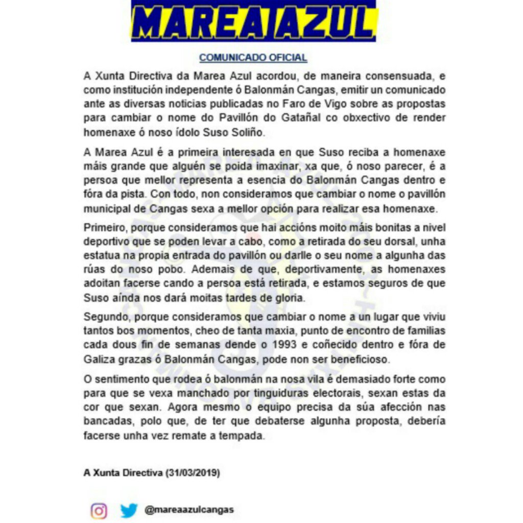 MareaAzulcangas's tweet photo. 🚨🌊 COMUNICADO OFICIAL MAREA AZUL https://t.co/eqH4YVEcQV