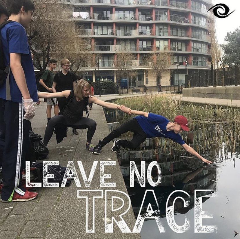 PKGenerations's tweet photo. Parkour: cleaning the parts of the city other people just can’t reach... 😬👊

Our first #LeaveNoTrace Jam of 2019 in London went off with bang and made a huge impact. Fantastic work by a truly wonderful community of practitioners! 

And this is just the start... 😉 #pkgen https://t.co/HMtSQ0AFuu