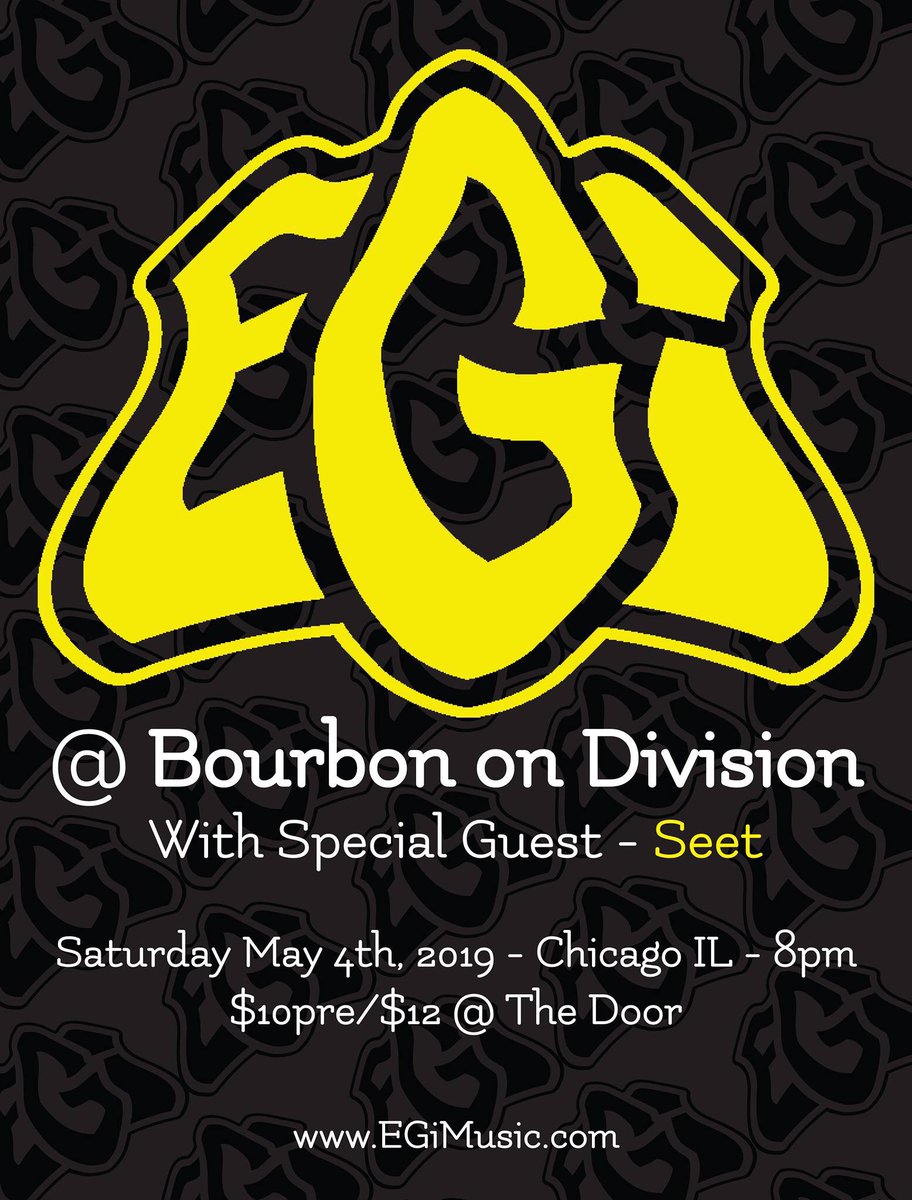 See you at Bourbon On Division May 4th for our first show back in which we'll be featuring Dan Wonsover on the Bass!! We are very excited to get back on stage, so stay tuned for more events in the EGi world!