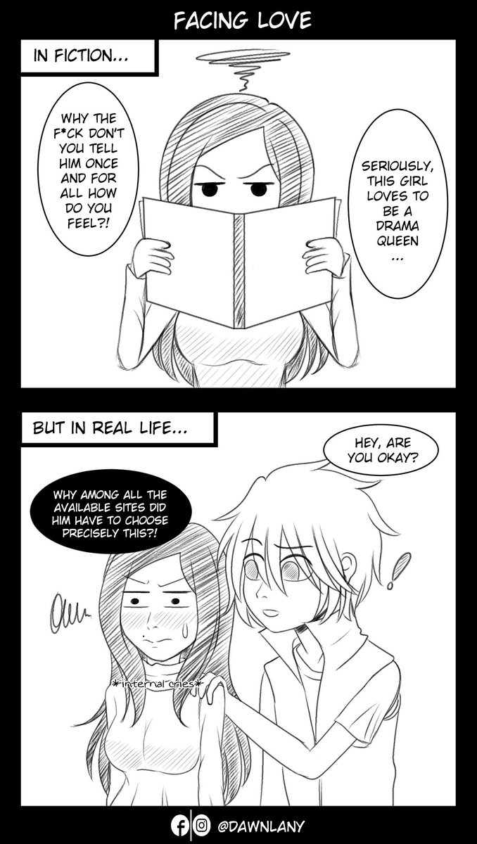 beforeverdawn's tweet photo. Easier said than done.

#comics #digitalcomic #digitalart #comic #wattpad #fiction #originalart #originalartwork #cartoon #sliceoflife #dailylife #love #animelove #animestyle #random #randomcomic #viñeta #comicrandom #viñetas #webtoon #tapastic https://t.co/rmPXgtI39S