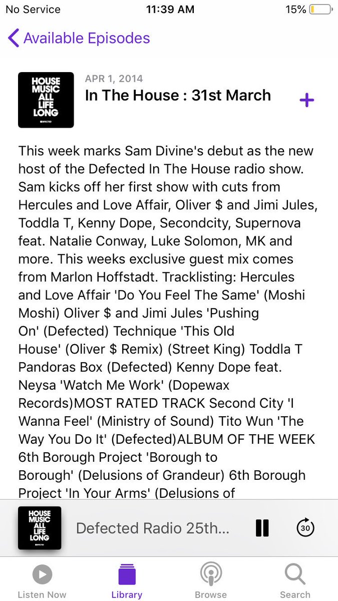 YogaJunkies's tweet image. Not sure if it’s officially today or April 1st, but just want to give a big thanks to you @samdivine for the past 5 years of bangin’ beats on the Defected radio! 
Here’s to 5 more ❤️🙏🏻😍

#defected #defectedradioshow #iamdefected