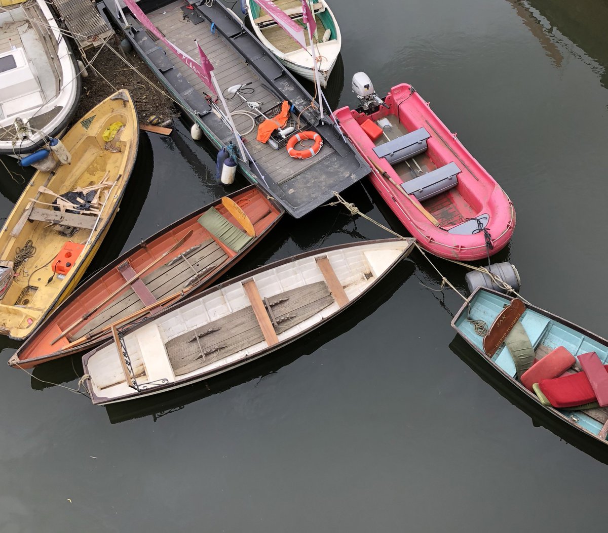 Boats by the bridge #Richmond #London #Thames <a href="/LondonPortAuth/">Port of London Authority</a> <a href="/LBRUT/">Richmond Council</a>