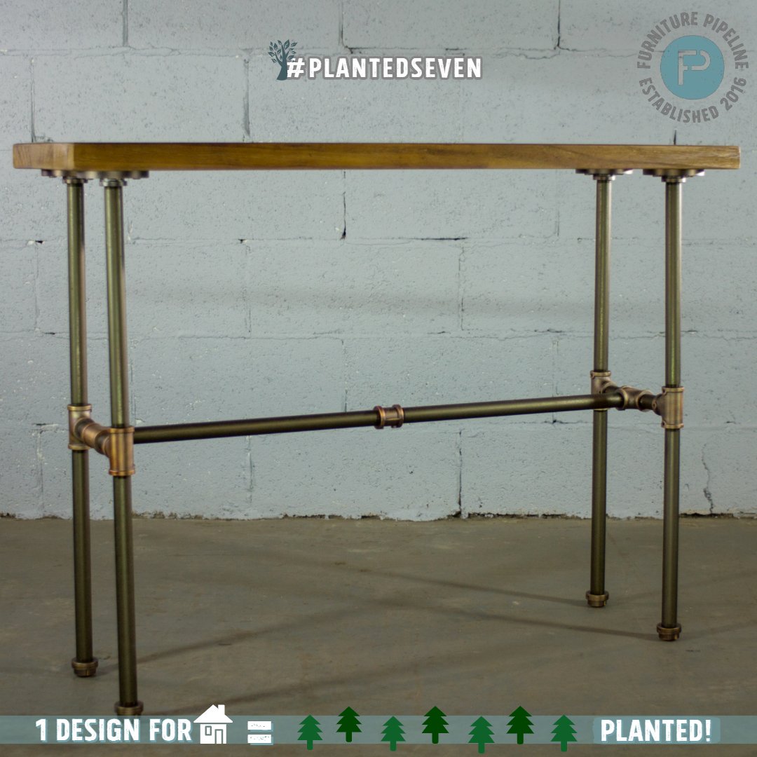 PlantedSeven's tweet photo. Let your style speak for itself with this aged finished metal & distressed finished solid Paulownia (Half the Weight of Pine!) wood console or sofa table! #plantedseven planting 7 ๐ฒ for every #furniture #design sold in your name! #dropship #dropshipping https://t.co/2HysAFnCe6