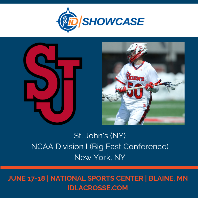 RealiDLacrosse's tweet photo. St. John's Head Coach Jason Miller brings a lot of energy to the iD Showcase on the field and in the recruiting education sessions! St. John's will be back at iD in June #iDdifference https://t.co/plwJrq6Bpi