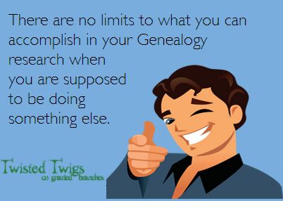 #Genealogy = 100 / #Housework = 0  ow.ly/qhrr50omO29 #followingyourpassion  #joyofgenealogy