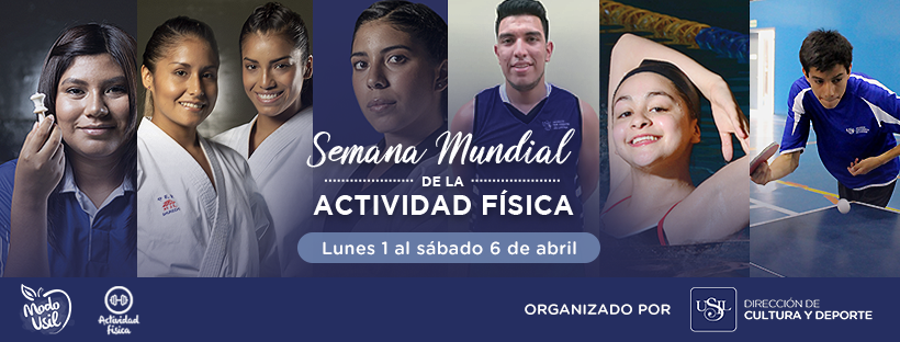 dcdusil's tweet photo. #ModoUSIL ¡Del lunes 1 al sábado 6 de abril en @_USIL celebramos la Semana Mundial de la Actividad Física! ♟🥋🥊🤸♀🏊♂🏓 https://t.co/HdaNpAI8Vb