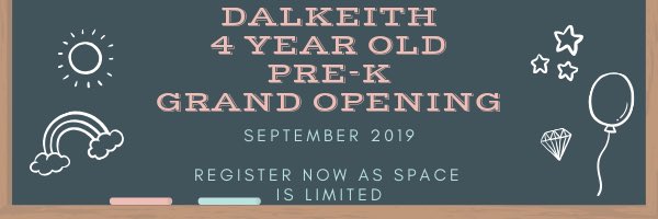 Spaces still available for Government Funded Pre-K, new to Dalkeith this coming Fall. Register now! Call 514-352-6730 for more information. Children 4 years old as of September 30, 2019 are eligible. #EnglishMTL