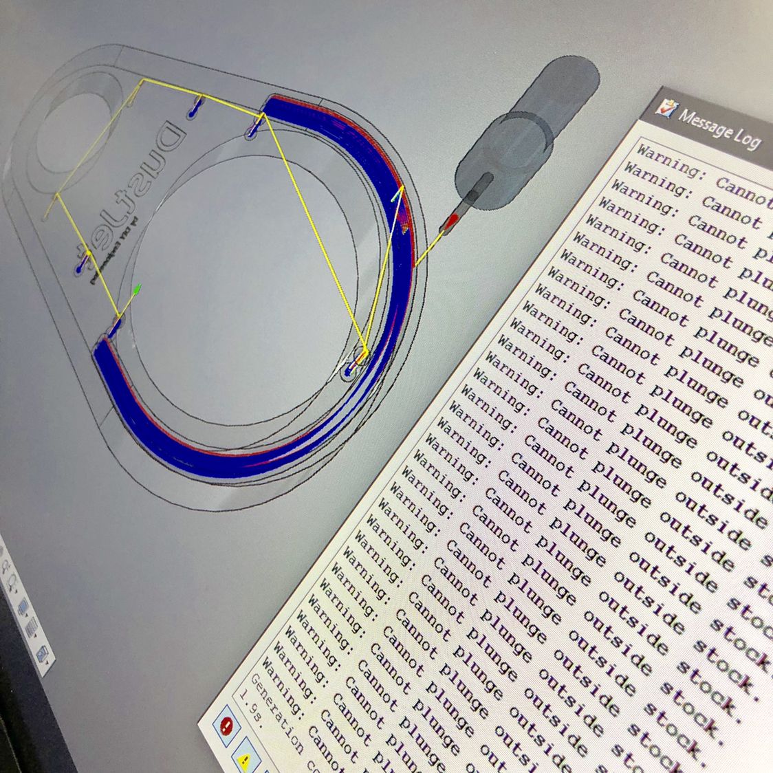 DIY_Engineering's tweet image. But, I&apos;m NOT plunging outside stock!
Any ideas? #adskfusion #instamachinist