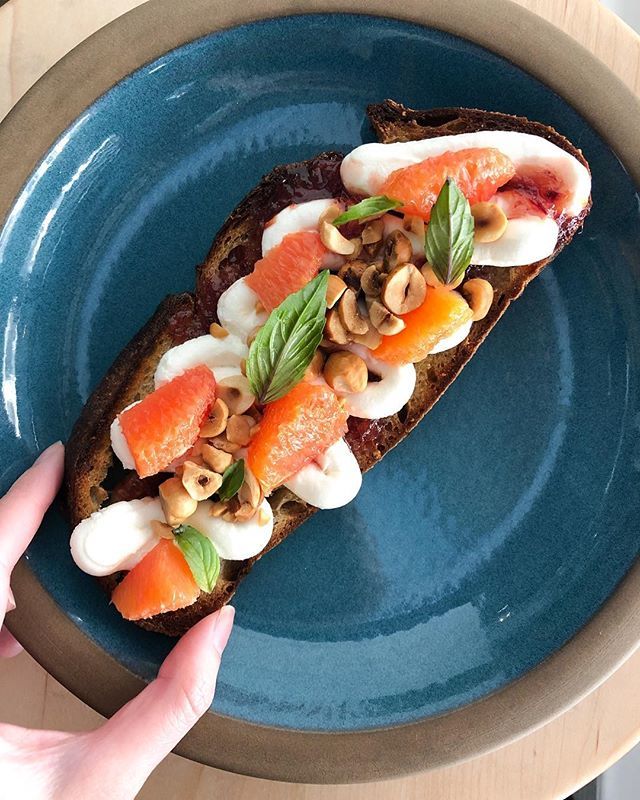 Mixed feelings 🤔 |#hangrydiarysweet
 Tartine Bianco @themanufactoryla
📍 757 S Alameda St, Ste 160, Los Angeles, CA 90021, USA
🍊 Crushed Citrus Tartine
💲12
📷 Iphone this time!
🤨🤨
🐼 Follow us on IGTV: hangrydiary
‼️Tag your friends👬👭👇🏿