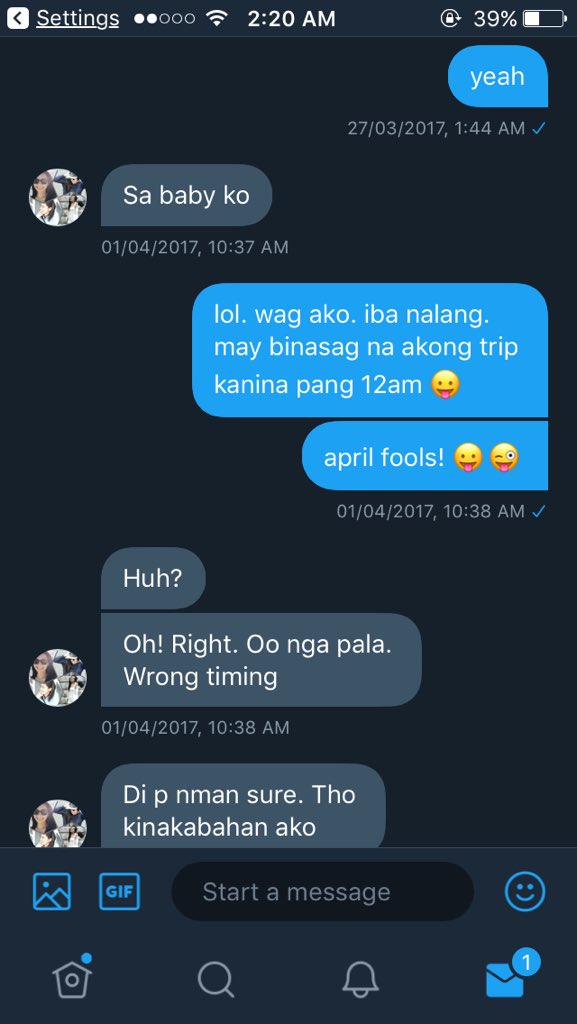 condenssss's tweet photo. miss ko na yung mga pinaghihirapang mong pangttrip tuwing april bessss @OBF213 https://t.co/hDLdK7bKPL