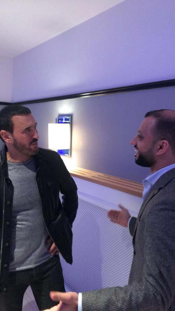 اثناء لقائي وتواجدي مع القيصر كاظم الساهر من حفله في الدنمارك / كوبنهاجن 🇩🇰 <a href="/KadimAlSahirORG/">كاظم الساهر  Kadim Al Sahir</a>