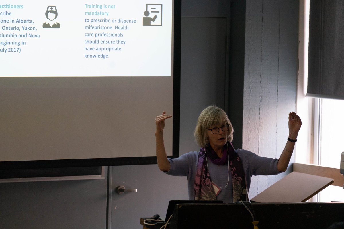 We had @WCRInstitute <a href="/WCHospital/">Women's College Hospital</a>’s Dr. Sheila Dunn, who provided a phenomenal wealth of information on reproductive healthcare and the involvement of public policy in making it available. She left many feeling inspired with this new knowledge! #FillingTheGaps