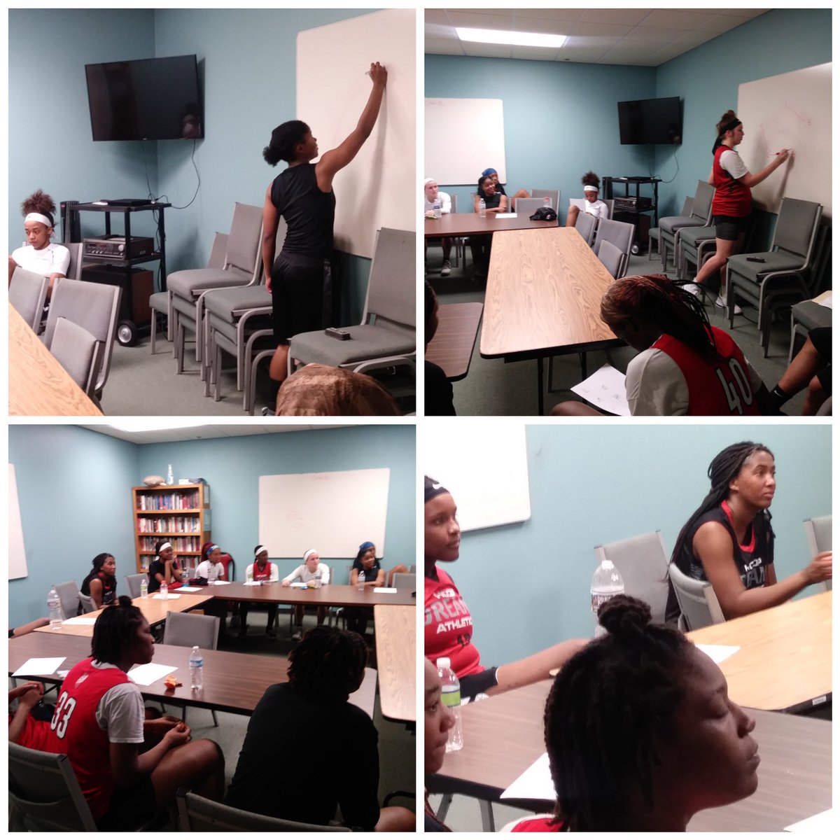 Why do college coaches recruit our players??? These pictures tell it all. Our kids aren't just getting better by playing, we are having classroom sessions to ensure we have the HIGH IQ players as well. We make sure our players are ready for college both physically and Mentally!