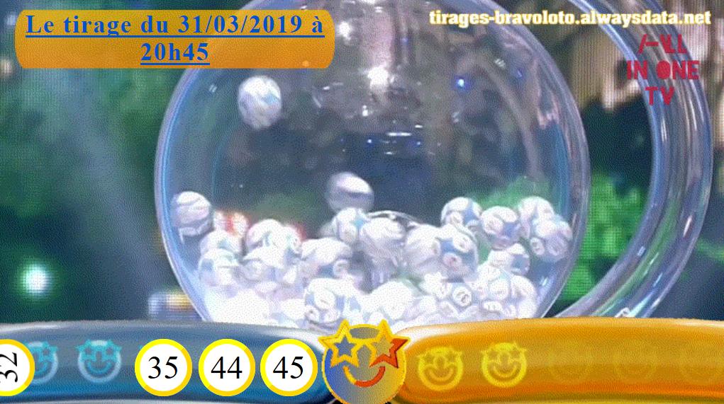 TirageBravoloto's tweet photo. #Bravoloto : découvrez la vidéo du tirage réalisé à 20h45 ce dimanche 31 mars 2019 sur notre site dédié au jeu mobile de loterie ! #31mars2019 #Jackpot #AnimationVidéo #Vidéo #Tirage #Jeu #TiragesBravoloto #20h45 https://t.co/D1TSQNdbsY