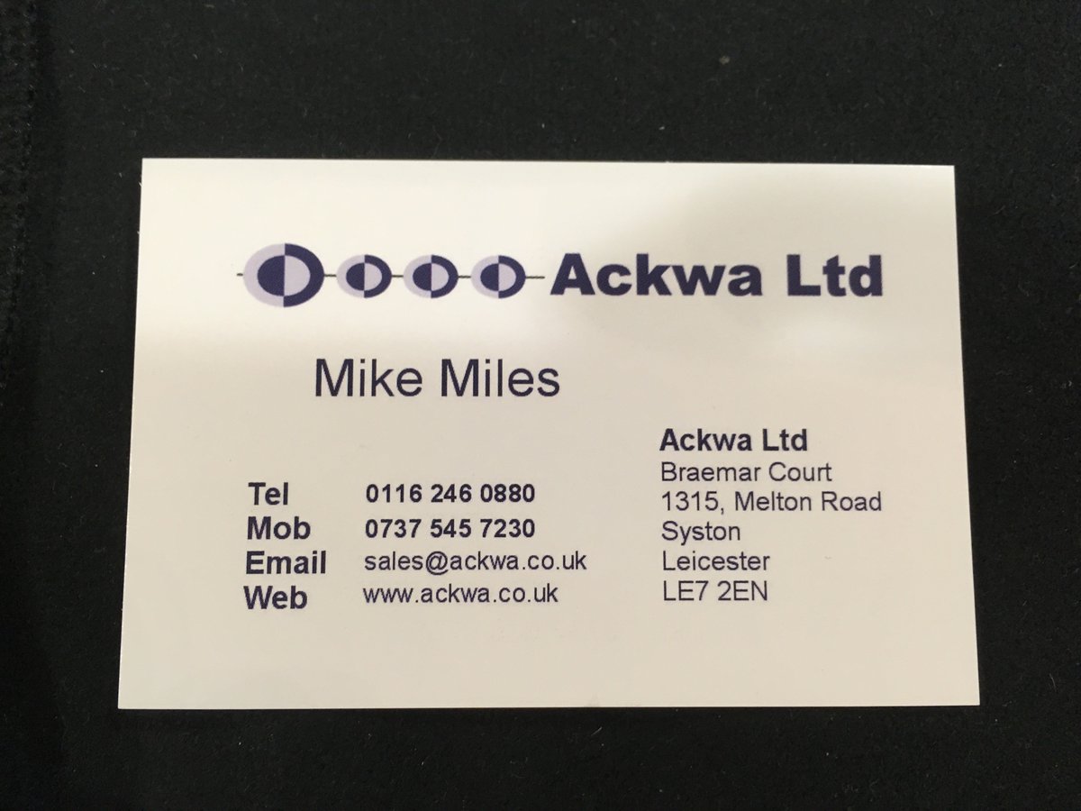 BNI_Hydra's tweet photo. Visitor Spotlight - Mike Miles from Ackwa LTD - Mike can supply your business with all it's catering equipment including coffee, detergents &amp; crockery. If you're interested give him a call on 0116 246 0880 https://t.co/utXCmy1ENV