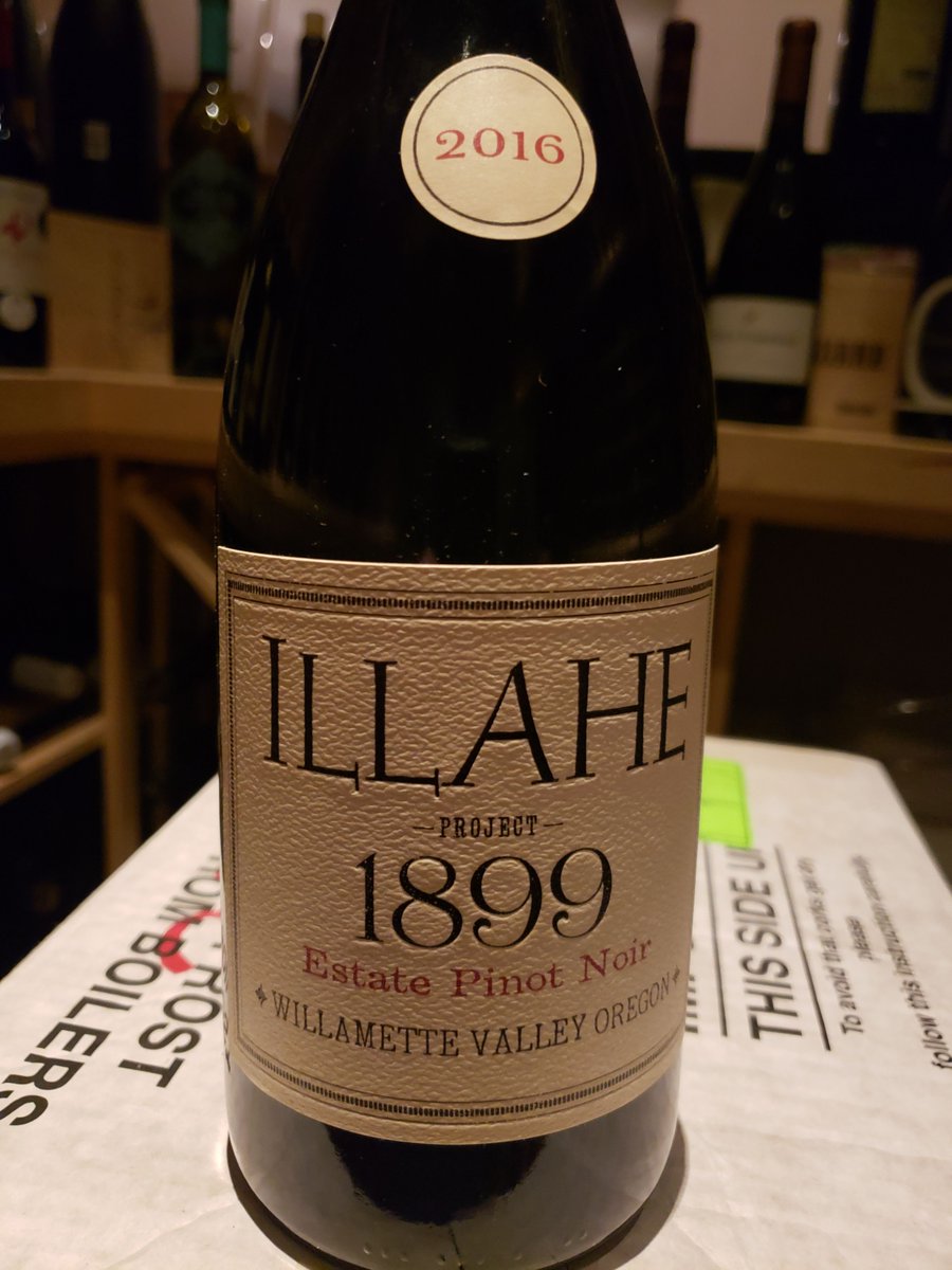Acadia_Somm's tweet photo. @illahevineyards 1899 Pinot Noir made entirely without machines or electricity.  Acadia was lucky enough to get 6 btls!  One of the most unique Williamette Pinot Noirs out there. #oregonpinot https://t.co/6Nx52gc0Ne