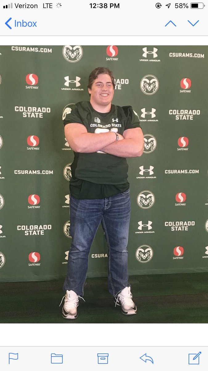 Bheil91's tweet photo. Thank you for having me up to CSU’s junior day, had an amazing time and experience @BryanApplewhite @CoachBobo_CSU https://t.co/5VTrNN1xND