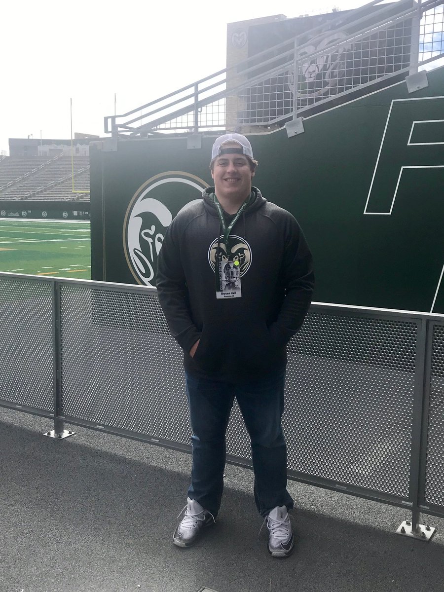Bheil91's tweet photo. Thank you for having me up to CSU’s junior day, had an amazing time and experience @BryanApplewhite @CoachBobo_CSU https://t.co/5VTrNN1xND