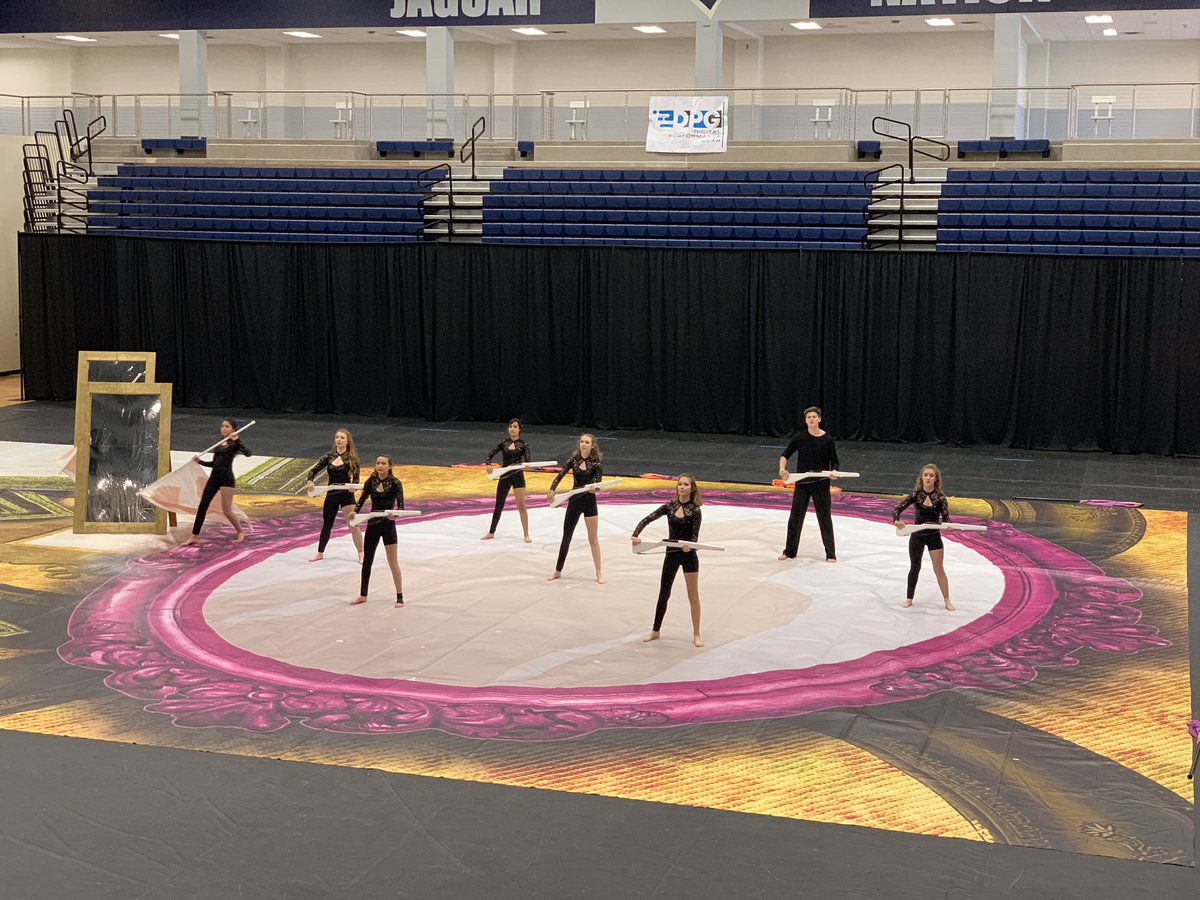 MHSRoyalPride's tweet photo. The last show of the season was fabulous!  Congrats to the members of the Varsity Winterguard on their performance today at the NTCA National A Championships at Flower Mound High School! https://t.co/QzbahmBgOZ