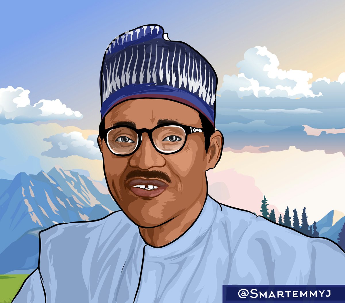 SmartEmmyJ's tweet photo. Hello ✋, I'm a graphic artist...
Here's an artwork of @MBuhari

Pls, Kindly Rt My Hustle... 😊 https://t.co/fpicuhUlg8