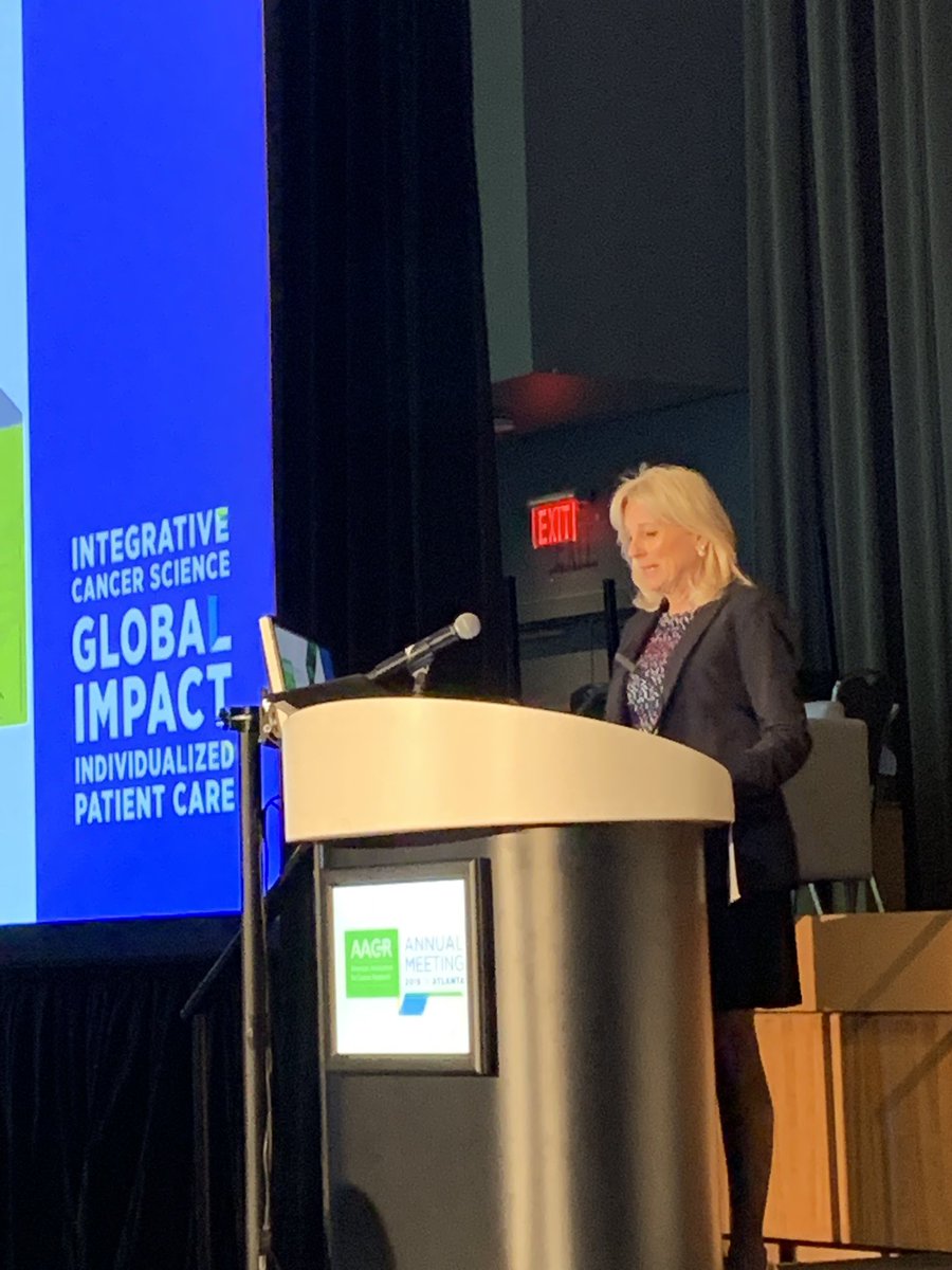 kerlavar's tweet photo. Dr Jill Biden kicks off the Biden Cancer Initiative Colloquial at #AACR19 #NCIDataSci https://t.co/uhtzupqwim