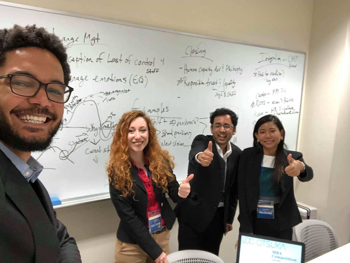 tyrelljunius's tweet photo. We had an awesome time at the #MBACaseCompetition where we shared our turnaround strategy for Otsuka Furniture company here in #Japan. We received very enlightening feedback from a panel of 8 expert judges. Can't wait to apply our learnings to our companies! https://t.co/MZKwe5CUKJ