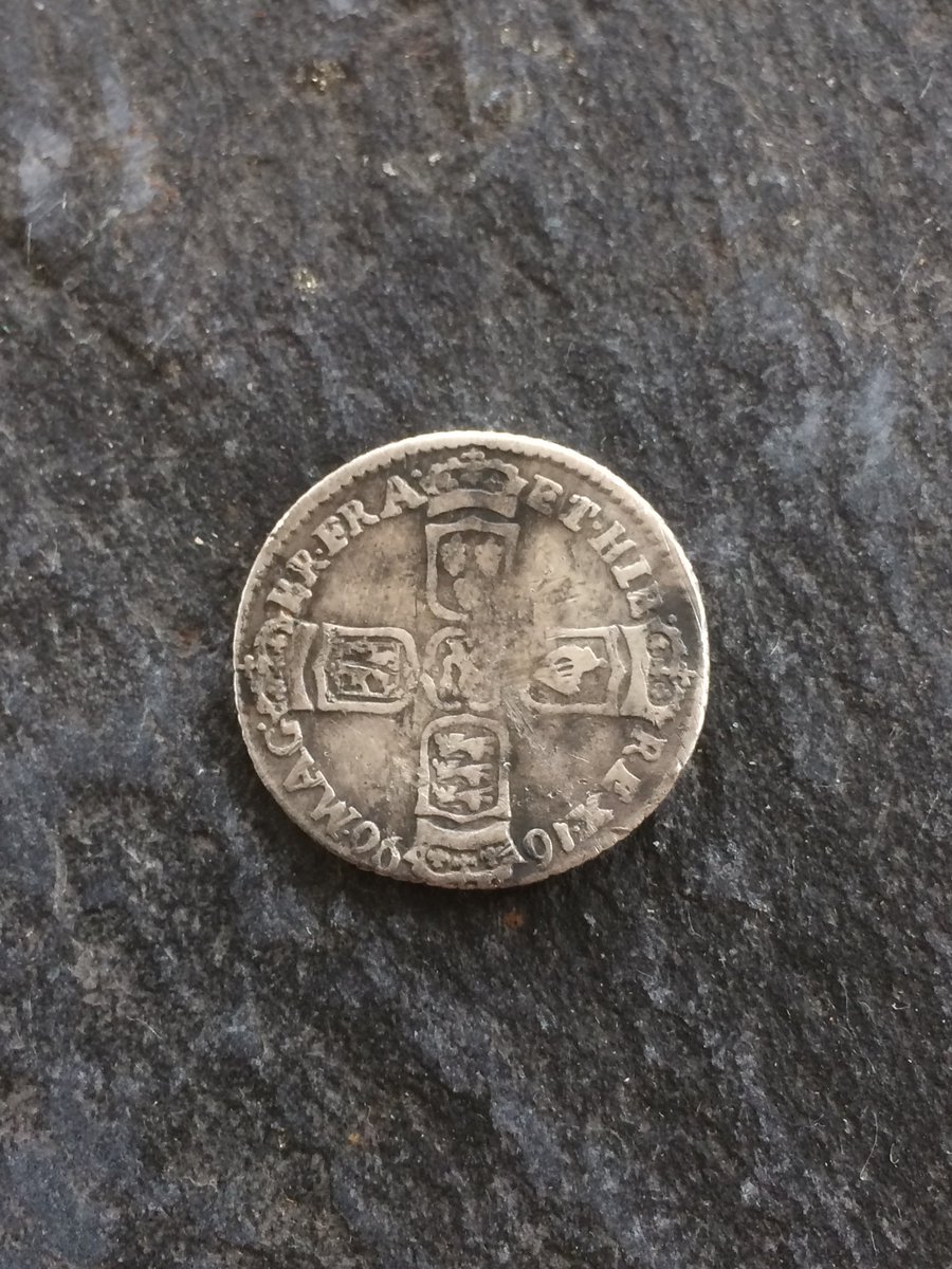pauldwright3's tweet image. Today William lll 1696 sixpence Happy days