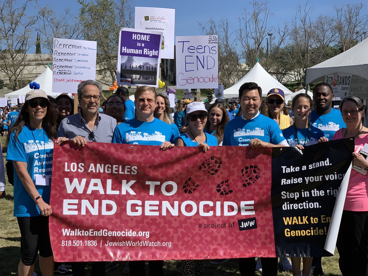 davideryu's tweet photo. Always a moving day with @jworldwatch at the annual #WalkToEndGenocide. Hate is not something to remember from our past, but a present reality we must confront with a unified, unequivocal voice. #NoHate https://t.co/AGOioKDtXm