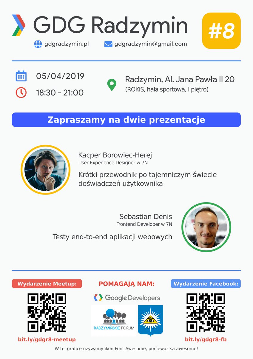 GDG Radzymin #8 in a week! UX Design and E2E tests #Cypress #GDG