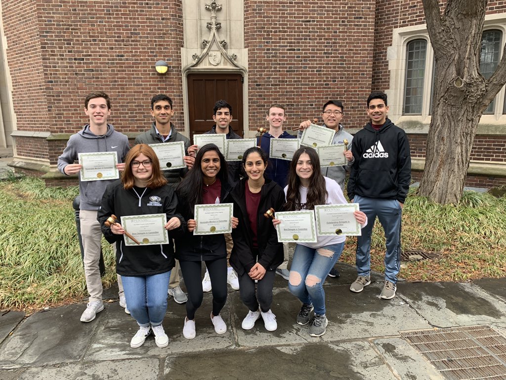 TrumbullACEFoun's tweet photo. Congratulations to Trumbull High’s Model Congress Team. They are coming home from the UPENN with 11 awards — most in school history!  5 Best Delegate Gavels, 4 Honorable Mentions and 2 awards in Full. 
Congratulations to Ms. Boland &amp; the entire team! #ModelCongress https://t.co/WFnRS0hzk4