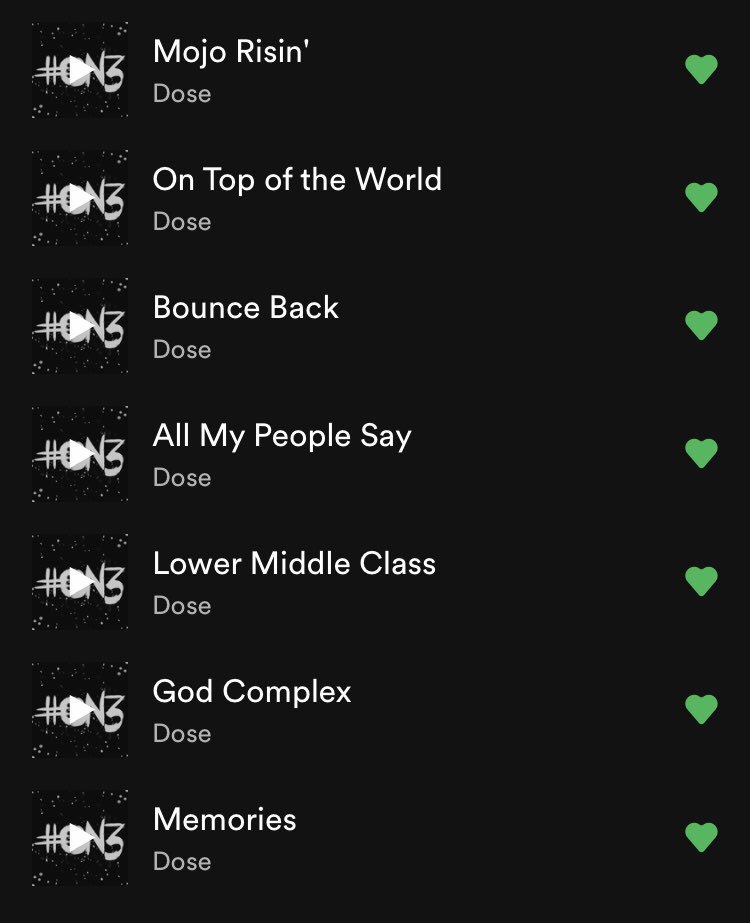 DOSE_band's tweet photo. ‘COMMENT’ your favorite track off “On3” 🎶 

And if you haven’t heard it, listen to it on Spotify, or at the link below!

https://t.co/gimFl6AezR https://t.co/Gs4iWK6xAB
