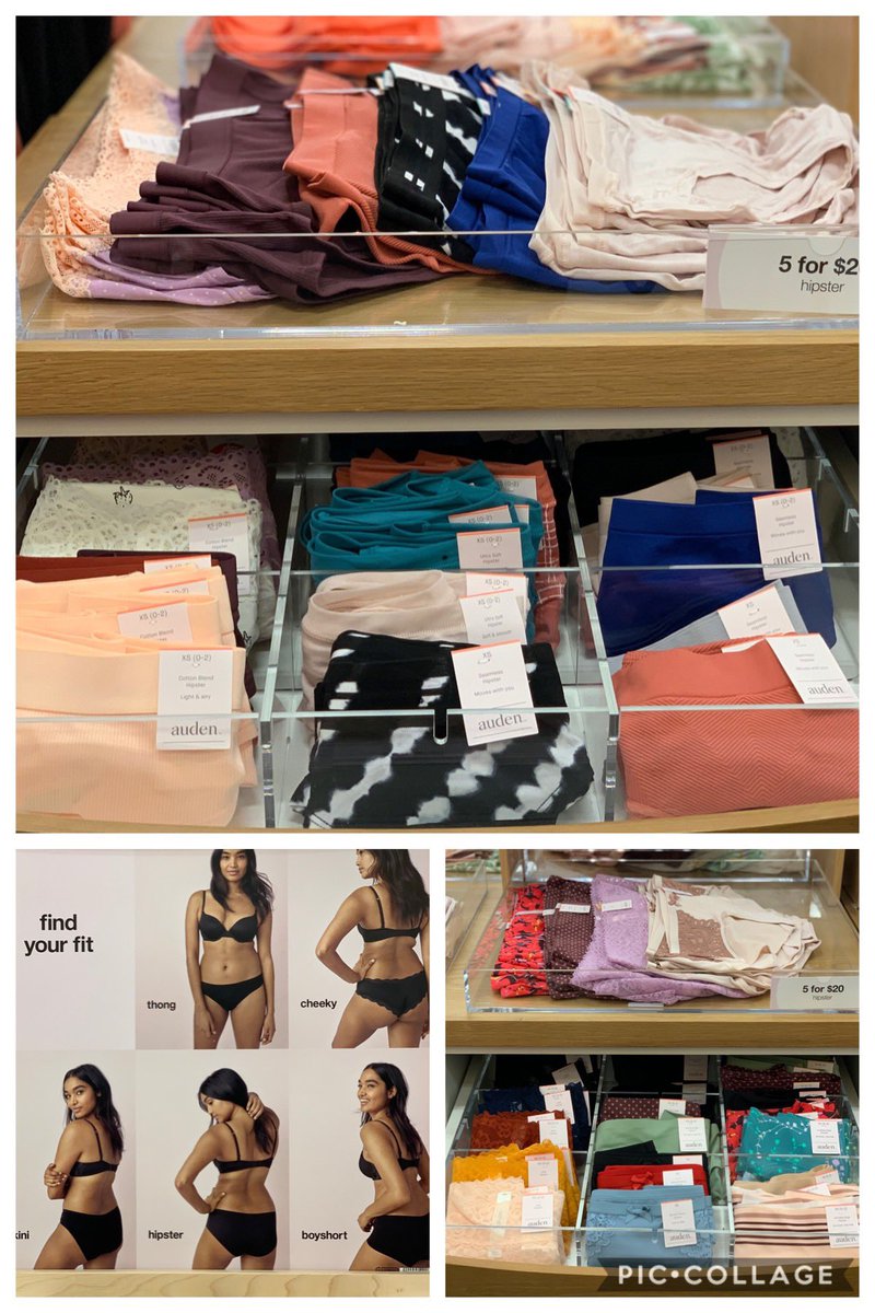 ABruck86's tweet photo. Always a great deal on panties at Target. 1285 is folded and sized for your convenience. The fit guide will help with finding what you want, or just grab a team member! #cutepanties #5for20 @SamMaynard1285 @EJJustice4 @settoselltarget @jamaal_edwards @Dewayman https://t.co/RwQKV5Fj3k