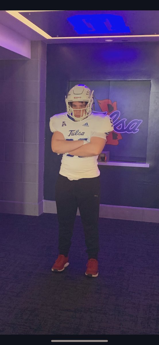 JacobBajek's tweet photo. Had a great day, yesterday thanks for the invite @TulsaFootball https://t.co/MS8gZqNDTy