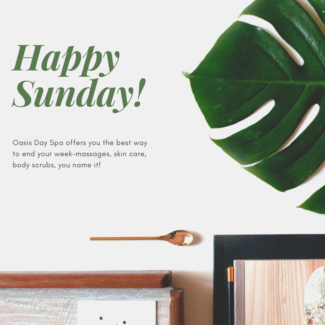 OasisNYC's tweet photo. Happy Sunday everyone! We hope you end your week feeling relaxed and rejuvenated! https://t.co/XA5JZVi64l