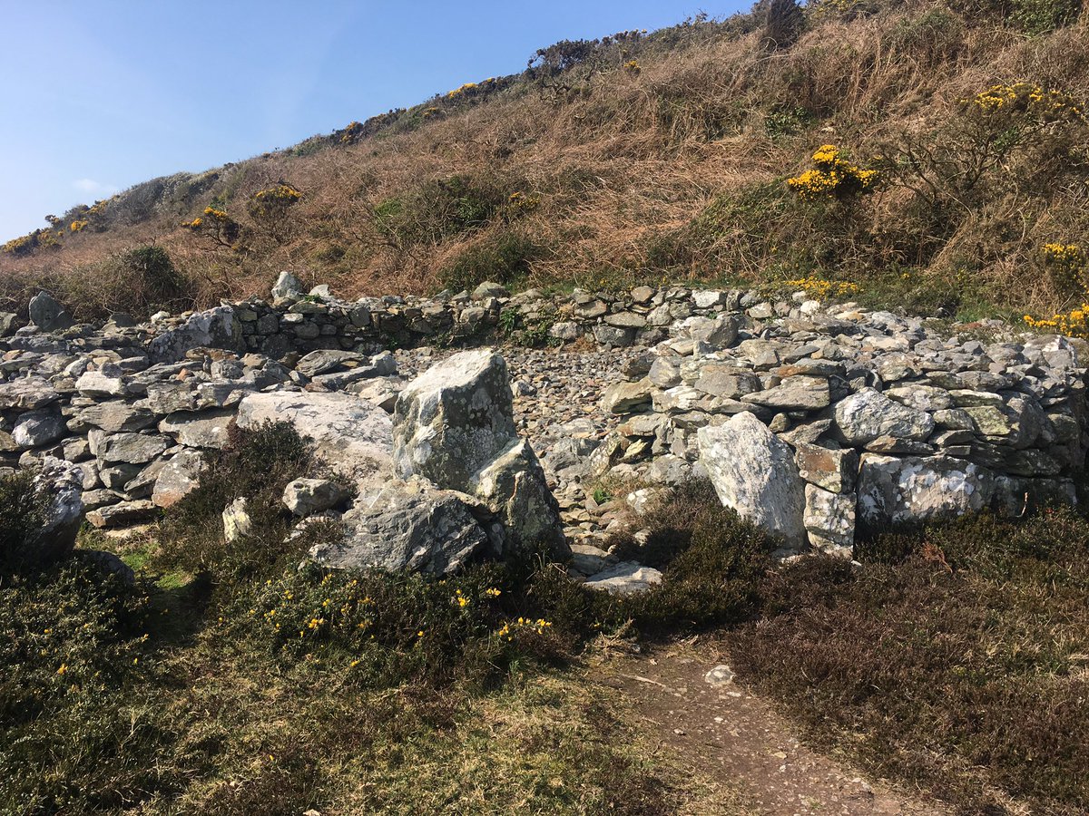 FlissMcDowall's tweet photo. Another day exploring the prehistory of Anglesey visiting some Iron Age homesteads and the Trefignath Neolithic burial chamber #prehistory #AncestorsinAnglesey #Trefignath #Neolithic #IronAge #burialchamber https://t.co/eISBHYG7vj
