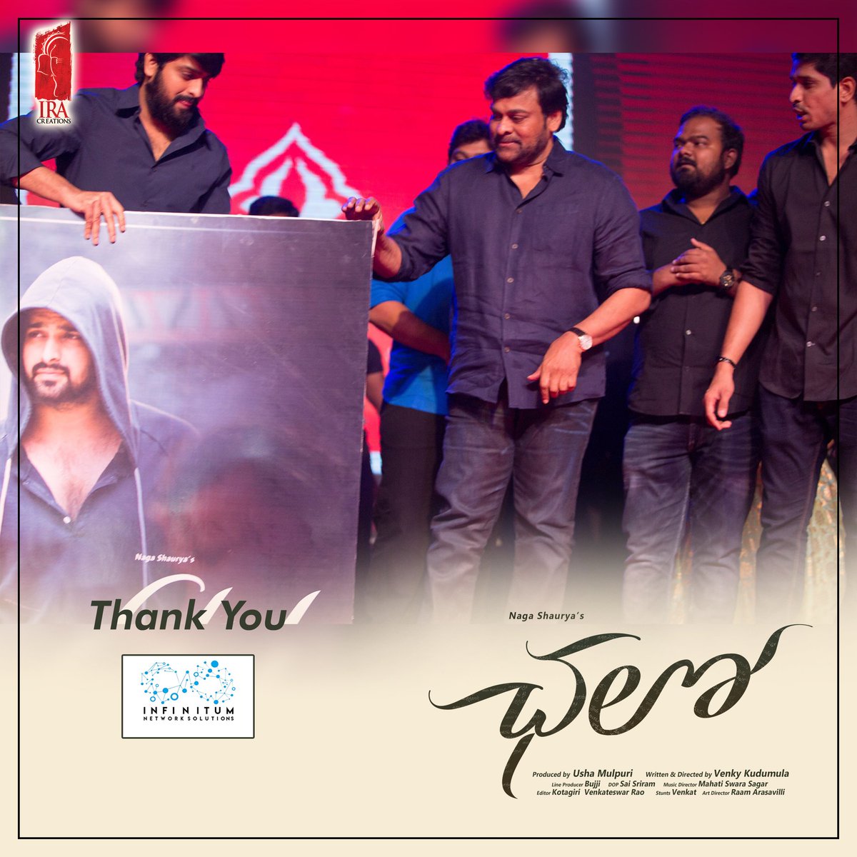 prithvirajkarri's tweet photo. Thank you @infinitum_media For This 😍
The Best Moment in My Life....
@ira_creations @chalothefilm
#MegaStar #chiranjeevi
#infinitumnetworksolutions Journey
#ChaloMemories https://t.co/ylGd0OhShm