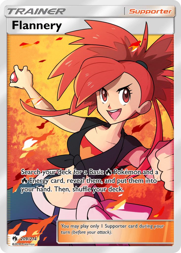 flannery pokemon card Gotcha! It's a custom ORAS Flannery card for @UltimaShadowX ! This was a  commission for a fake Pokemon card and I think I nailed it and also had fun  creating it! Thank
